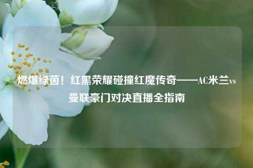 燃爆绿茵!红黑荣耀碰撞红魔传奇——AC米兰vs曼联豪门对决直播全指南