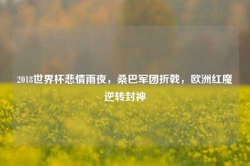 2018世界杯悲情雨夜,桑巴军团折戟,欧洲红魔逆转封神