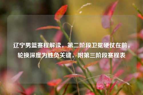 辽宁男篮赛程解读,第二阶段卫冕硬仗在前,轮换深度为胜负关键,附第三阶段赛程表