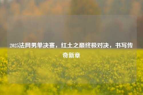 2025法网男单决赛，红土之巅终极对决，书写传奇新章