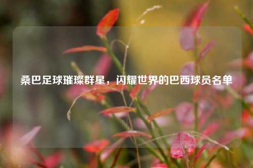 桑巴足球璀璨群星，闪耀世界的巴西球员名单