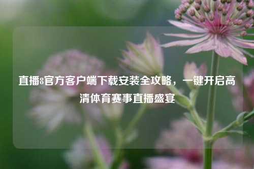 直播8官方客户端下载安装全攻略,一键开启高清体育赛事直播盛宴