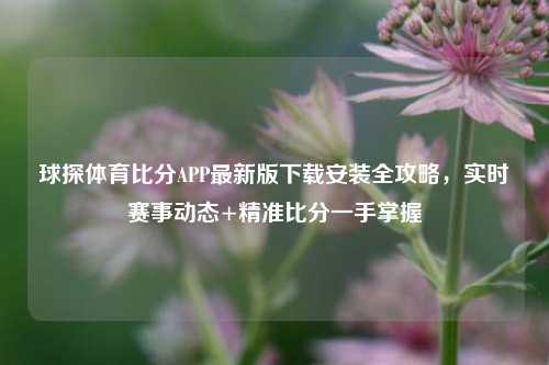 球探体育比分APP最新版下载安装全攻略,实时赛事动态+精准比分一手掌握