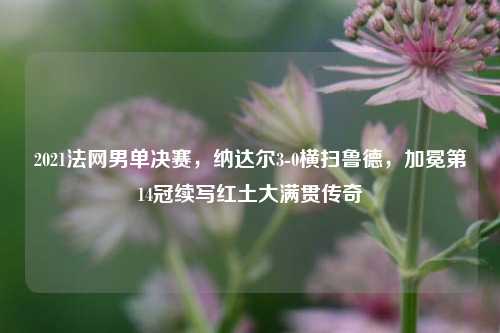 2021法网男单决赛,纳达尔3-0横扫鲁德,加冕第14冠续写红土大满贯传奇