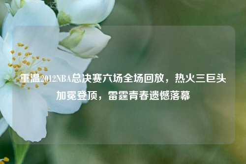 重温2012NBA总决赛六场全场回放，热火三巨头加冕登顶，雷霆青春遗憾落幕