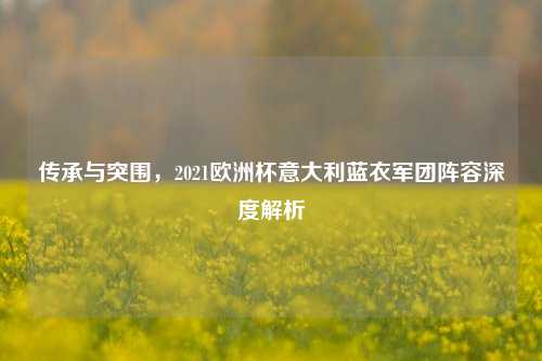 传承与突围,2021欧洲杯意大利蓝衣军团阵容深度解析