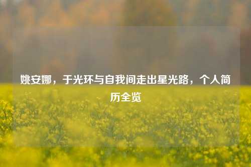 姚安娜，于光环与自我间走出星光路，个人简历全览