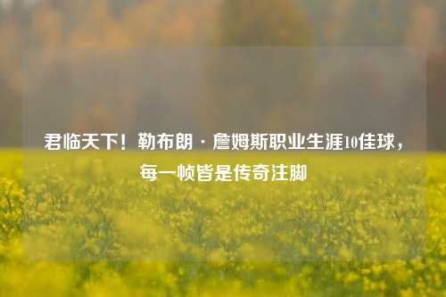 君临天下！勒布朗·詹姆斯职业生涯10佳球，每一帧皆是传奇注脚