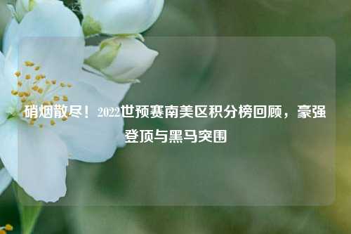 硝烟散尽!2022世预赛南美区积分榜回顾,豪强登顶与黑马突围