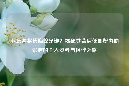 羽坛名将傅海峰是谁？揭秘其背后低调贤内助张洁的个人资料与相伴之路