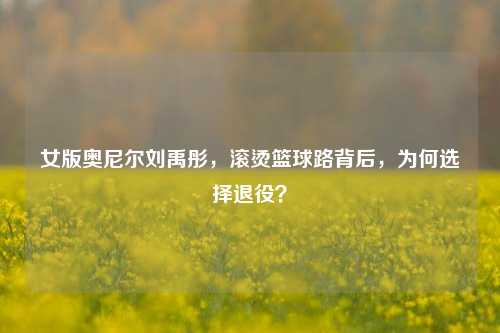 女版奥尼尔刘禹彤，滚烫篮球路背后，为何选择退役？
