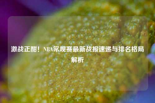 激战正酣!NBA常规赛最新战报速递与排名格局解析