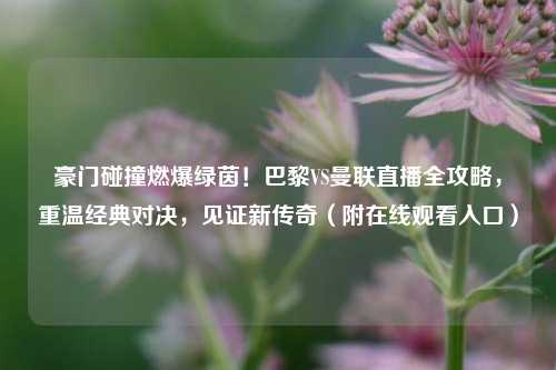 豪门碰撞燃爆绿茵！巴黎VS曼联直播全攻略，重温经典对决，见证新传奇（附在线观看入口）