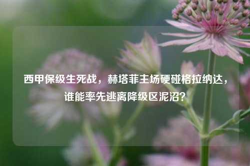 西甲保级生死战，赫塔菲主场硬碰格拉纳达，谁能率先逃离降级区泥沼？