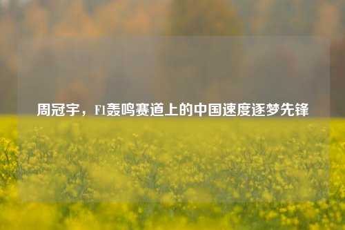 周冠宇,F1轰鸣赛道上的中国速度逐梦先锋