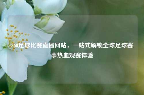 360足球比赛直播网站,一站式解锁全球足球赛事热血观赛体验