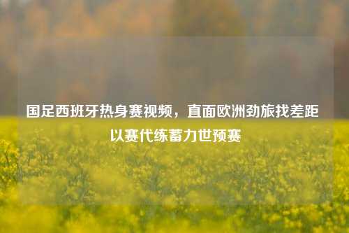 国足西班牙热身赛视频,直面欧洲劲旅找差距 以赛代练蓄力世预赛