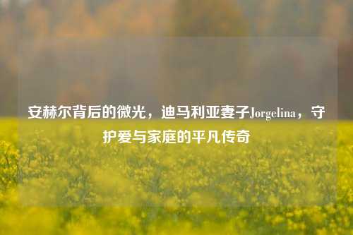 安赫尔背后的微光,迪马利亚妻子Jorgelina,守护爱与家庭的平凡传奇