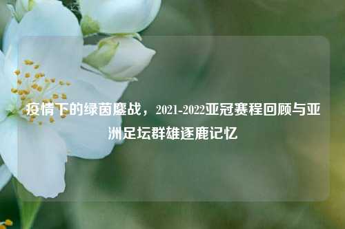 疫情下的绿茵鏖战,2021-2022亚冠赛程回顾与亚洲足坛群雄逐鹿记忆