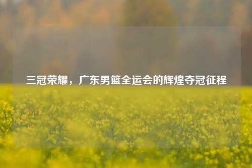 三冠荣耀，广东男篮全运会的辉煌夺冠征程