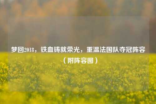 梦回2018,铁血铸就荣光,重温法国队夺冠阵容(附阵容图)