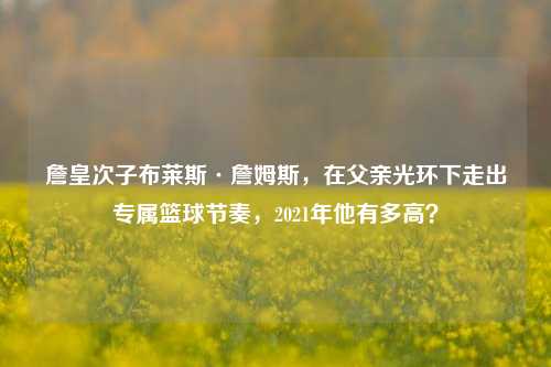 詹皇次子布莱斯·詹姆斯,在父亲光环下走出专属篮球节奏,2021年他有多高?