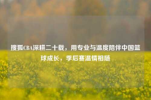 搜狐CBA深耕二十载,用专业与温度陪伴中国篮球成长,季后赛温情相随